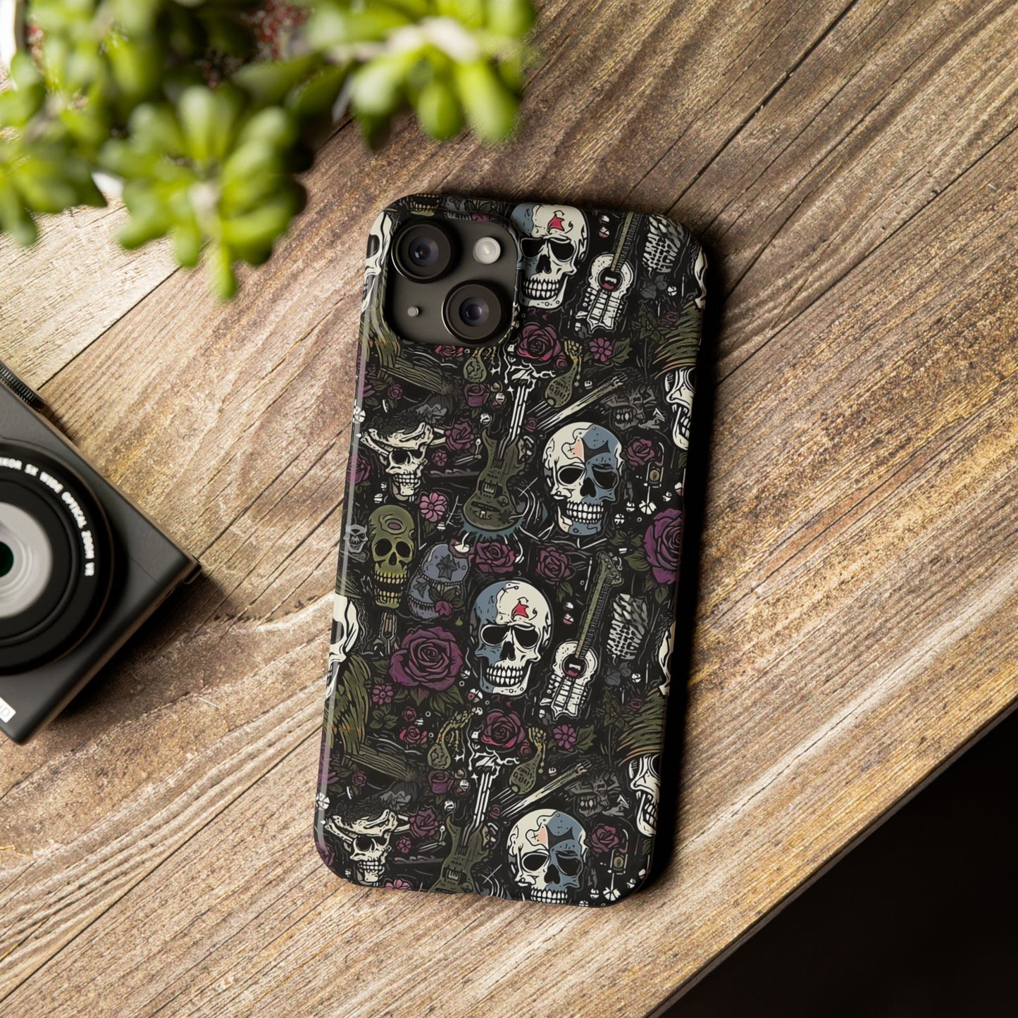 Purple Rock N Rose Phone Case