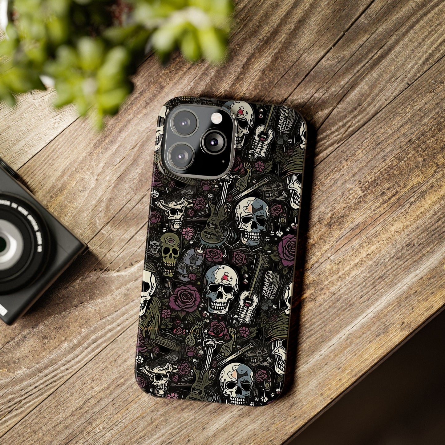 Purple Rock N Rose Phone Case