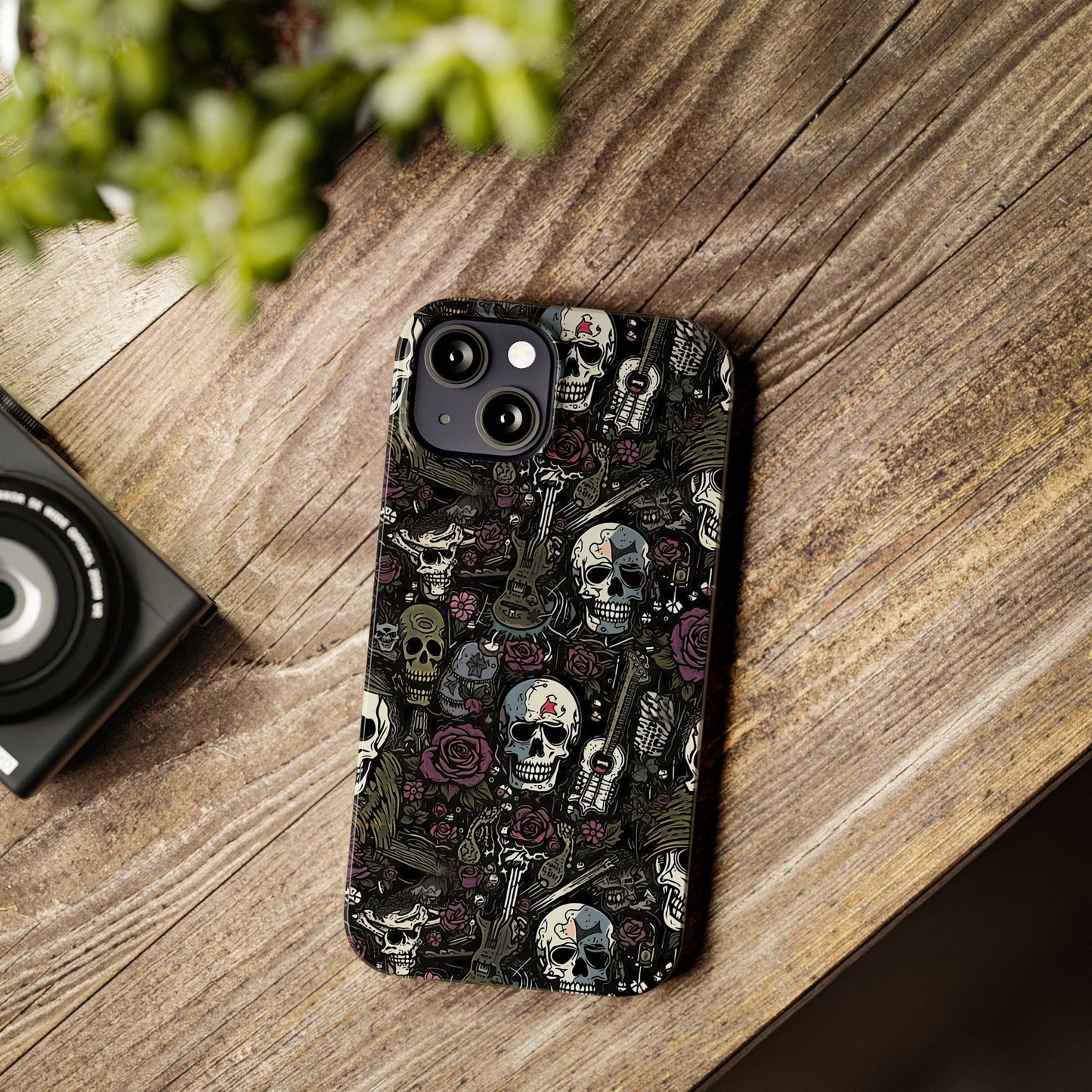 Purple Rock N Rose Phone Case