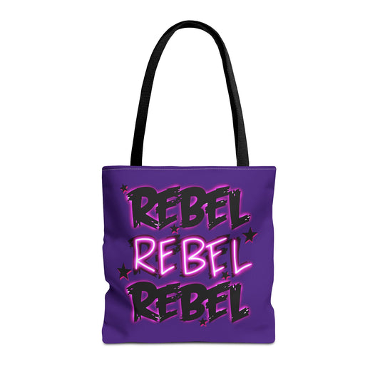 Alternative rebel tote bag - empowering fashion accessory featuring bold design and durable construction