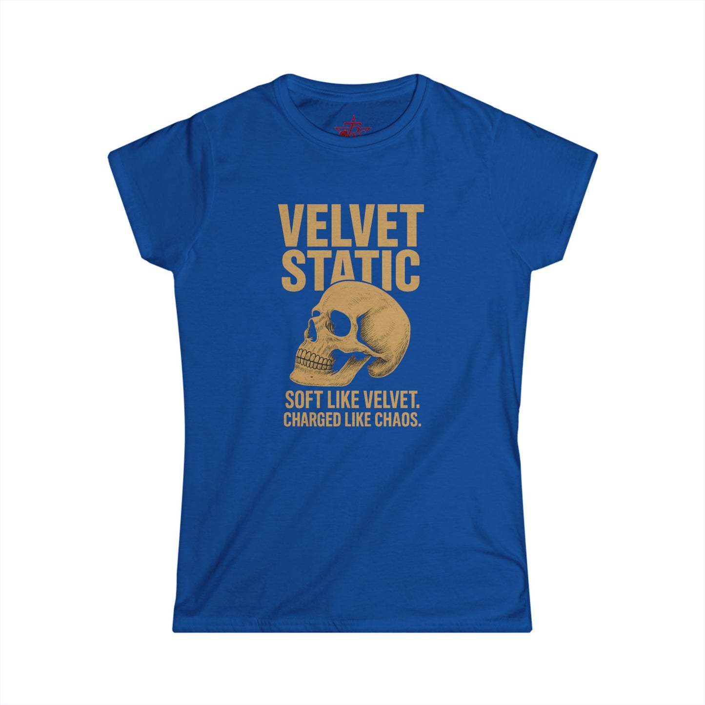Velvet Static Skull Tee