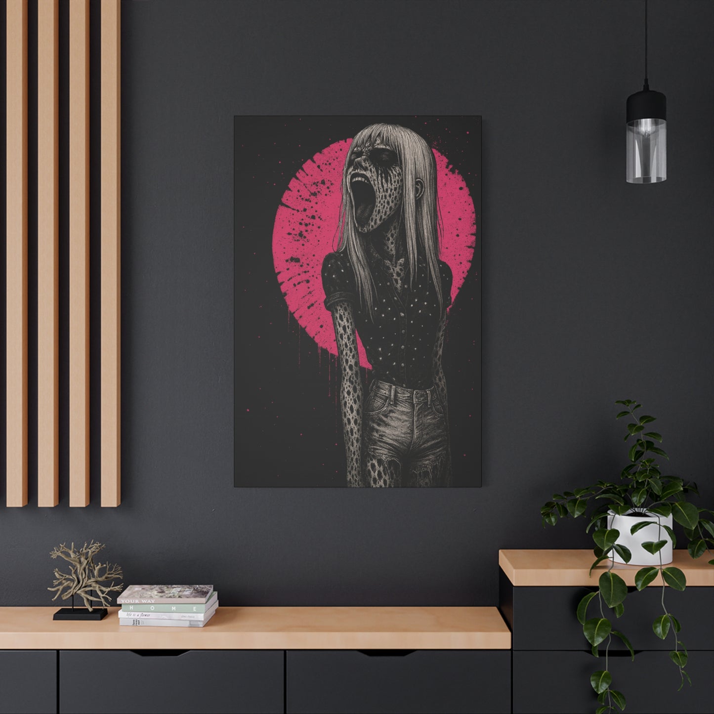 Banshee Scream Matte Canvas Wall Art — 'She Screams Banshee' Stretched Print