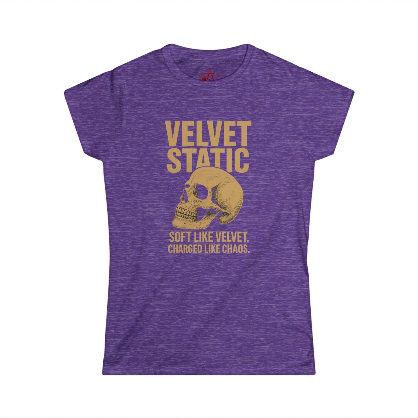 Velvet Static Skull Tee
