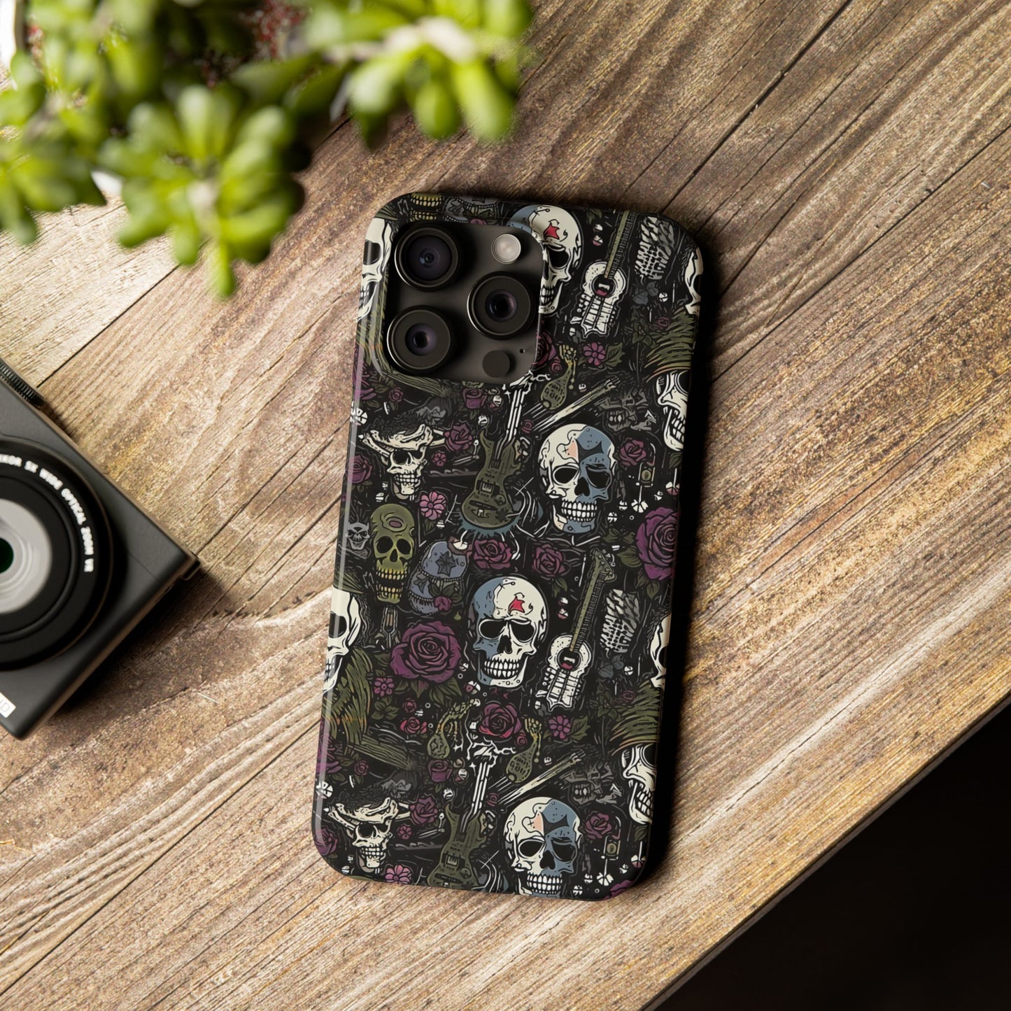 Purple Rock N Rose Phone Case