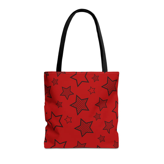 Red Stars Fun Tote Bag