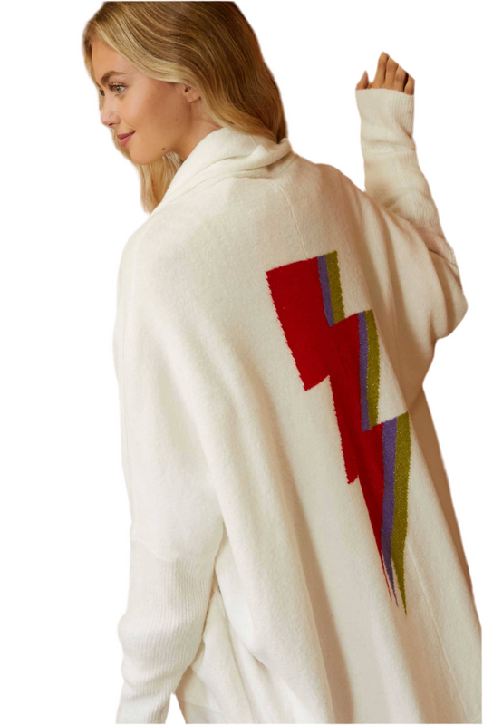 Oversized slouch gothic cardigan with dolman sleeves
Patterned knit cardigan in relaxed oversized fit
Alternative fashion gothic cardigan with grunge-inspired design