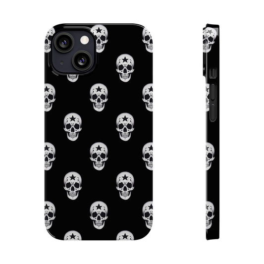 Funda para teléfono con calaveras rebeldes