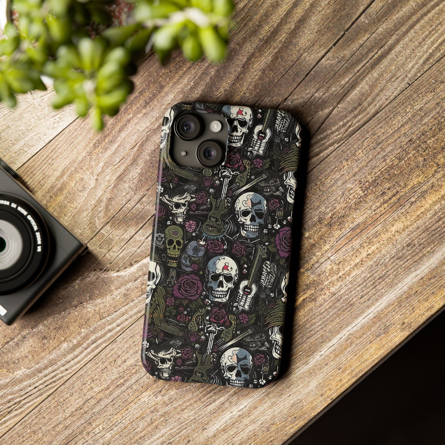 Purple Rock N Rose Phone Case