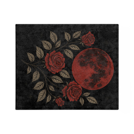 Thornveil gothic blanket with skull and rose motif
Alternative fashion velveteen blanket for gothic home decor
Edgy punk rock microfiber throw with skull and rose design