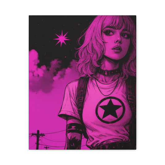 Unclued Neon Matte Canvas Wall Art — Stretched 1.25"