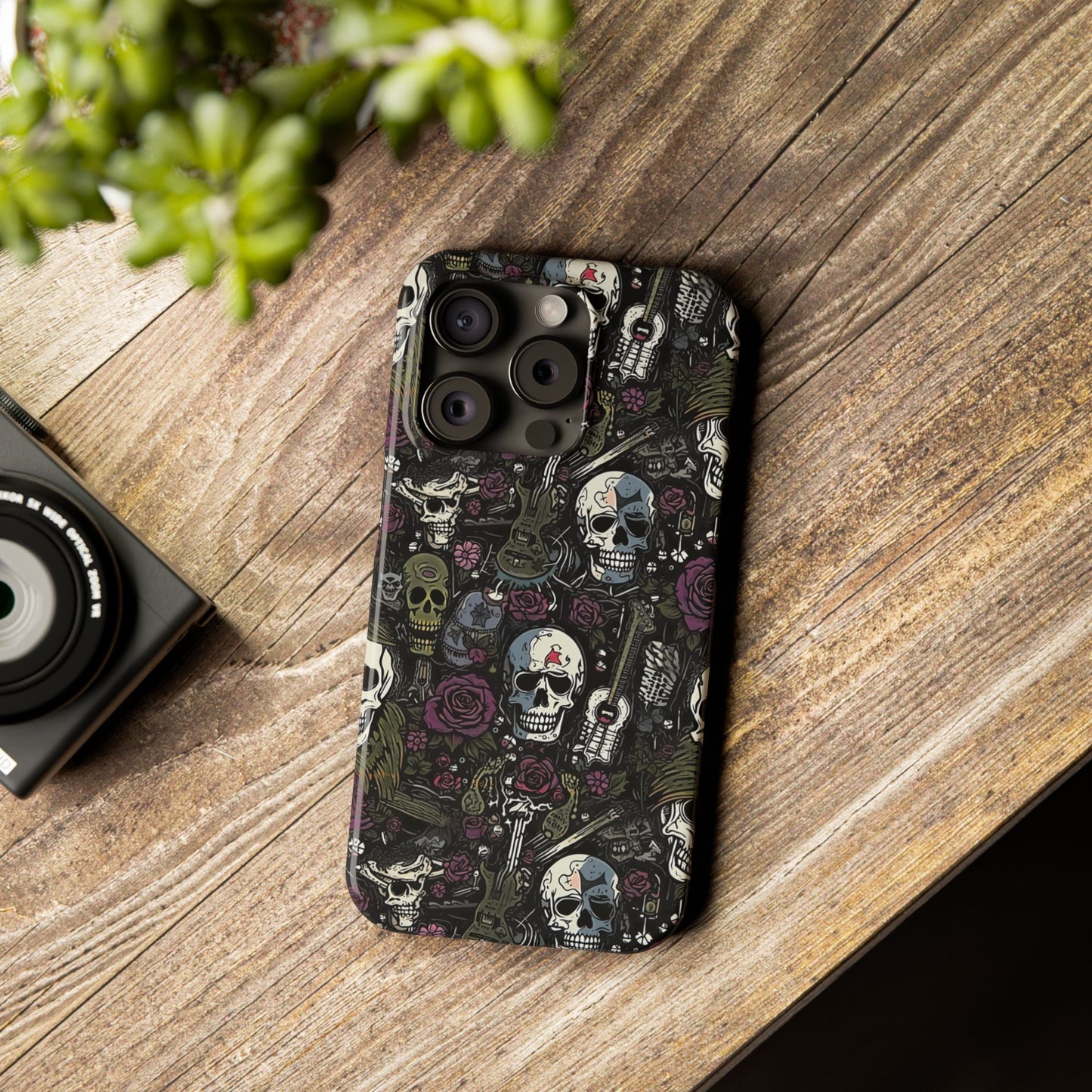 Purple Rock N Rose Phone Case