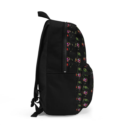 Cherry skull backpack - alternative fashion accessory featuring playful punk design and practical storage