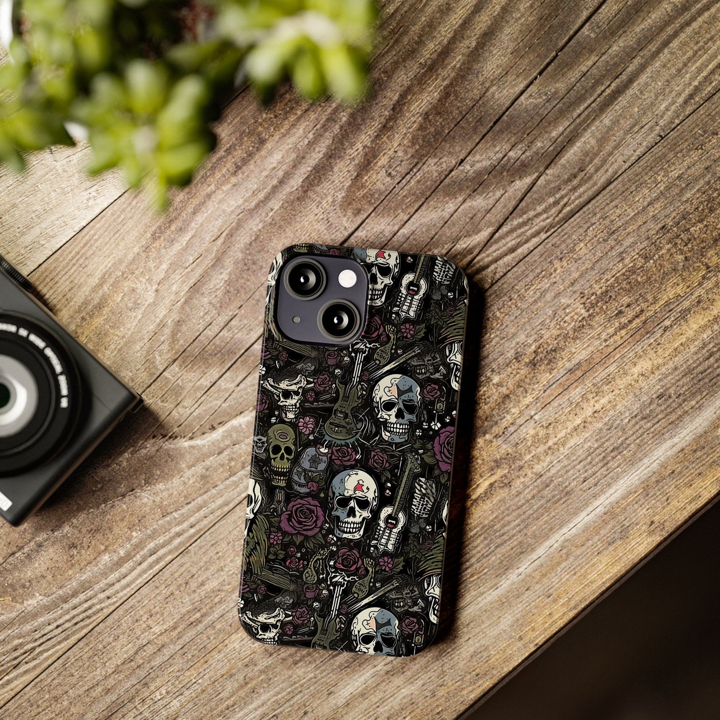 Purple Rock N Rose Phone Case