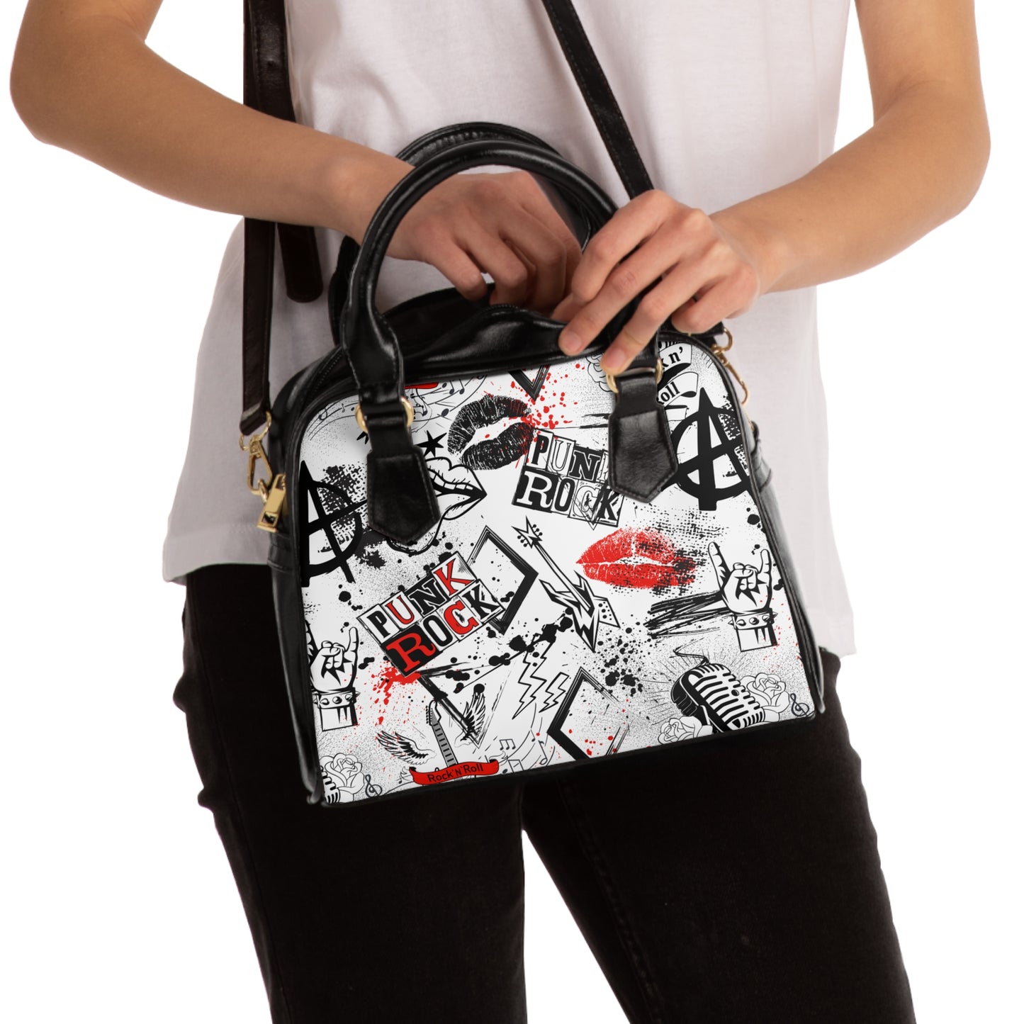 Bolso Riot Rock rojo