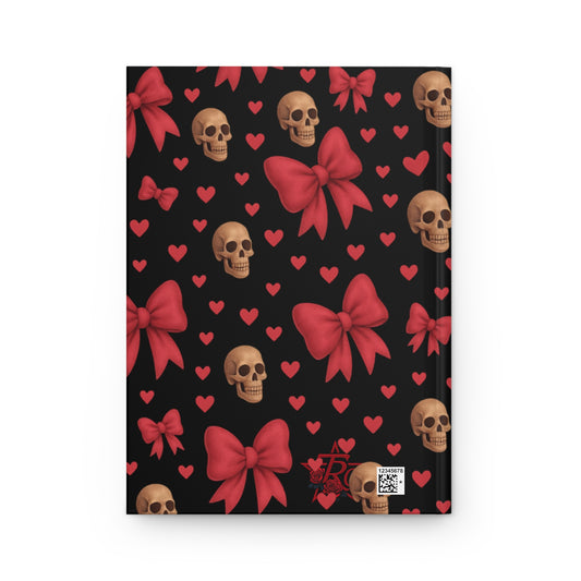Boneflower hardcover gothic journal with skull-maiden illustration
Alternative fashion gothic notebook with haunting skull art
Edgy punk rock journal for writing, sketching, and daily chaos