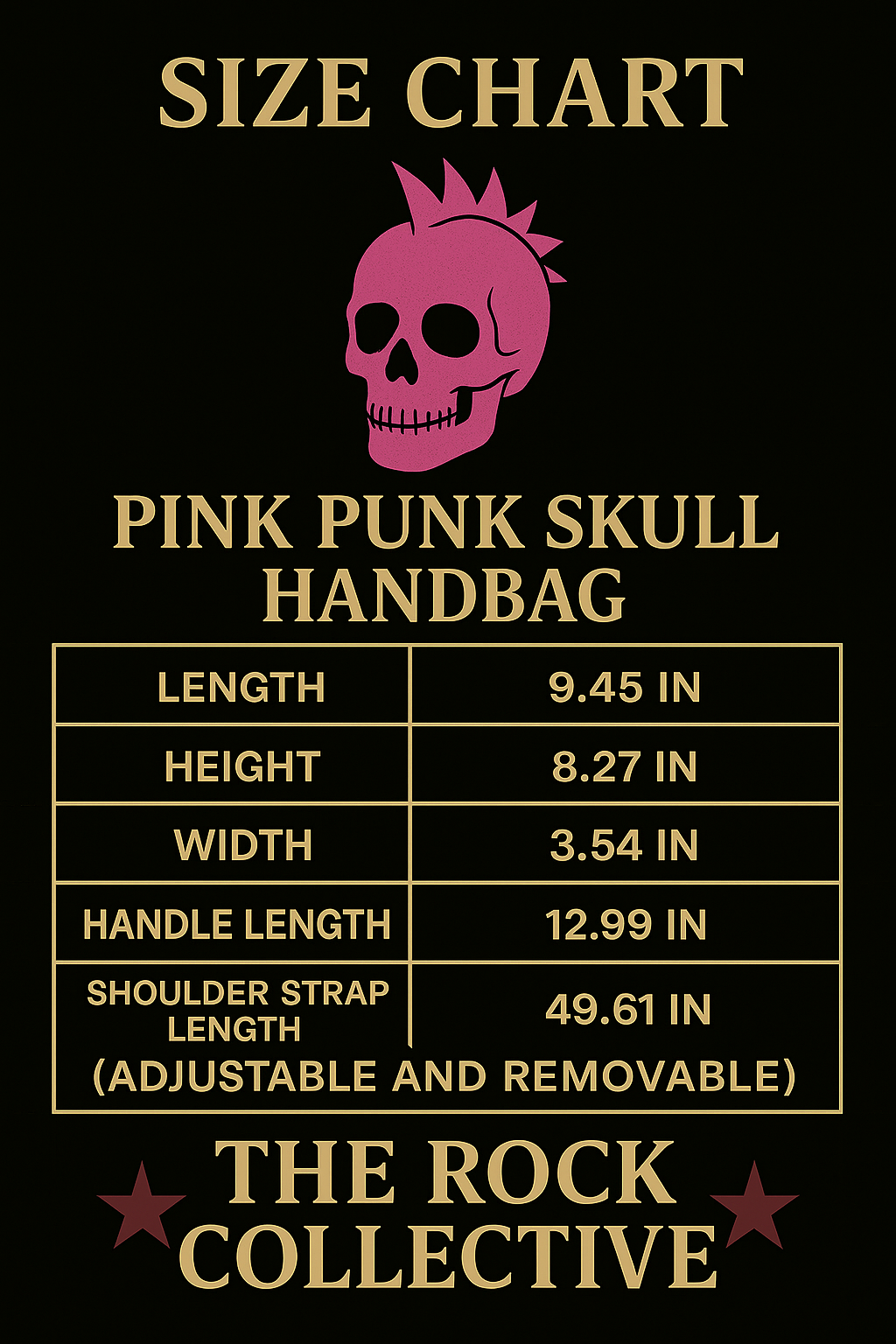Pink Punk Skull Handbag