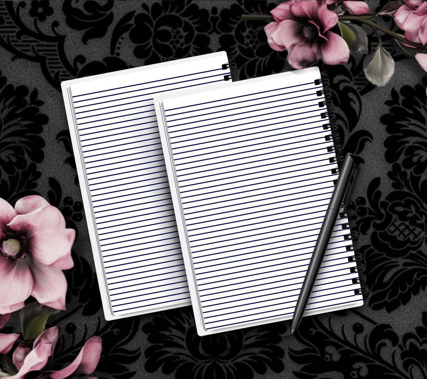 Broken Time – Gothic Clockwork Notebook - Hand Drawn Detail – 160 Lined Pages for Daily Tasks, Notes, and Personal Writing