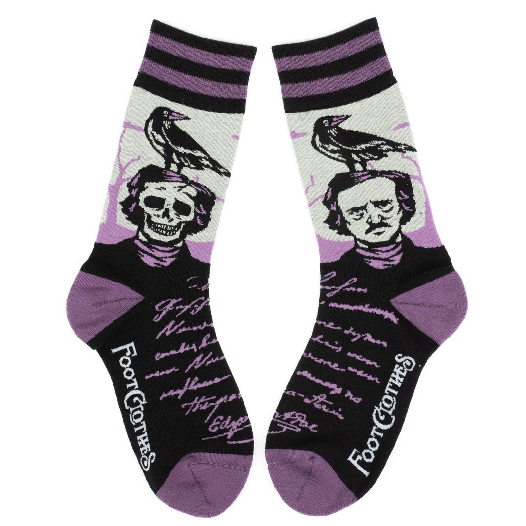 The Raven Poe Ankle and Crew Sock Pack | 2 Designs