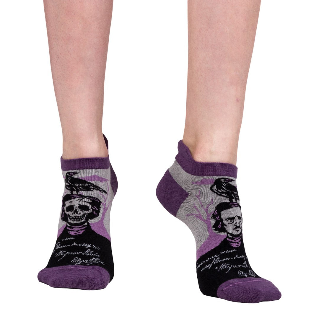 The Raven Poe Ankle and Crew Sock Pack | 2 Designs