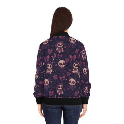 Voodoo Hex bomber jacket with gothic voodoo edge

Alternative fashion bomber jacket in black

Edgy voodoo bomber for chaos queens

