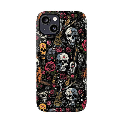 Funda para teléfono Pink Rock N Rose