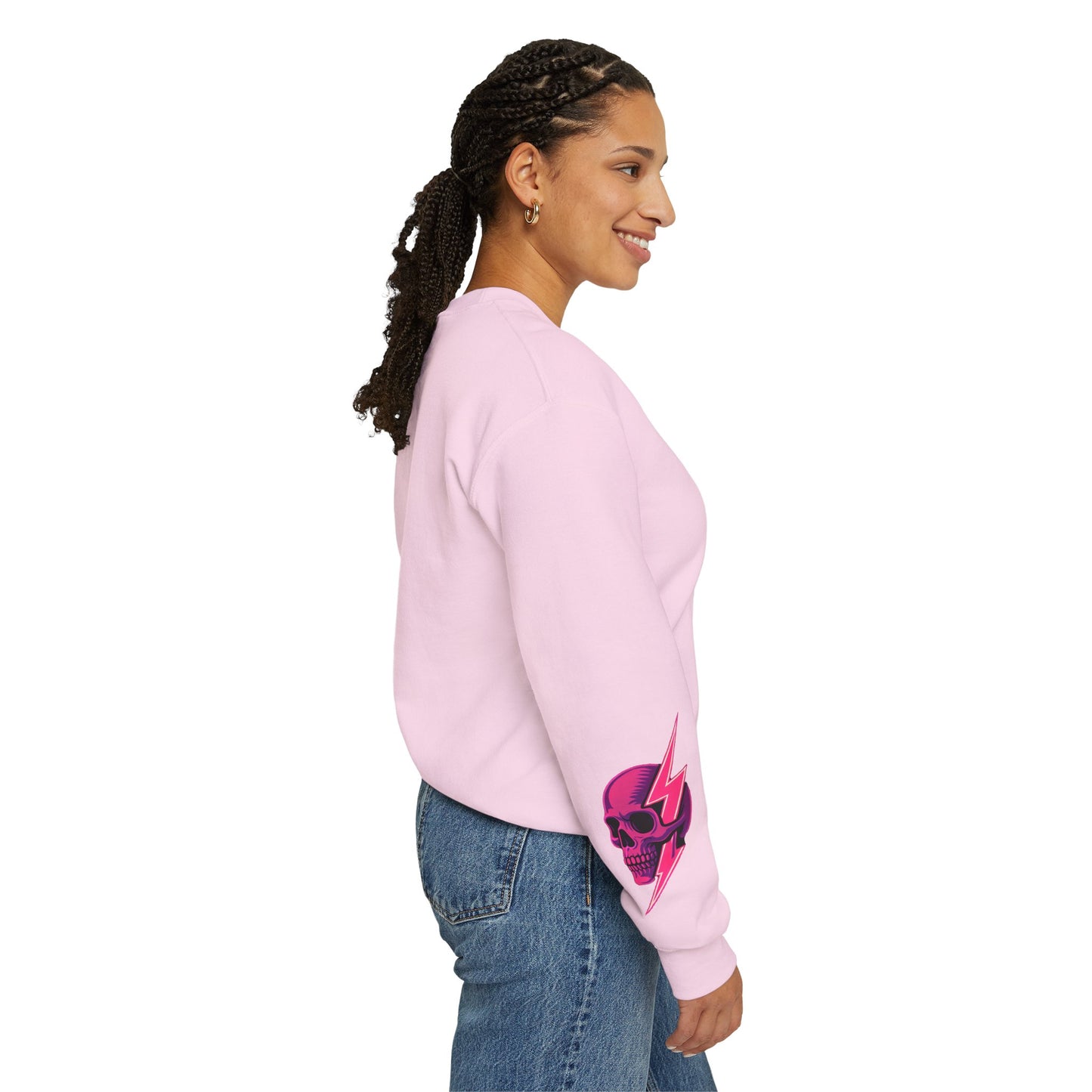 Edgy Skull & Lightning Sweatshirt