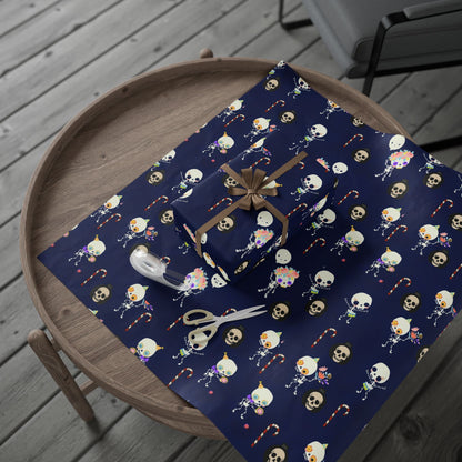 Skulls & Ghouls Christmas Wrapping Paper