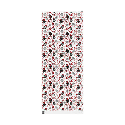 Walking With A Winter Skeleton Holiday Wrapping Paper - Pack of 10