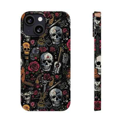 Funda para teléfono Pink Rock N Rose