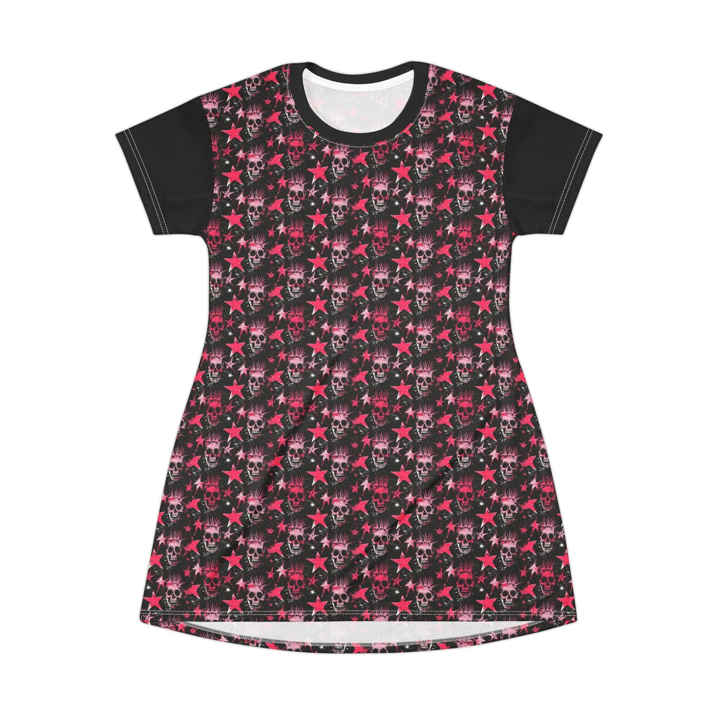 Pink Skulls & Stars Sleep Shirt