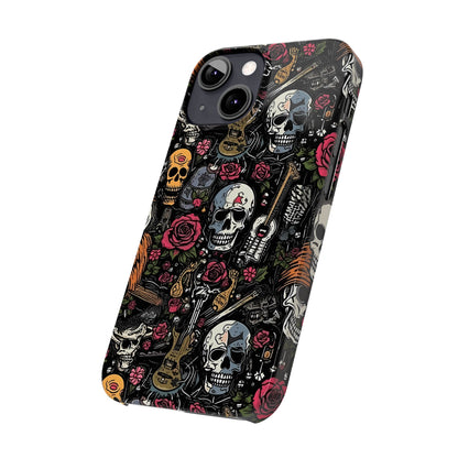 Funda para teléfono Pink Rock N Rose