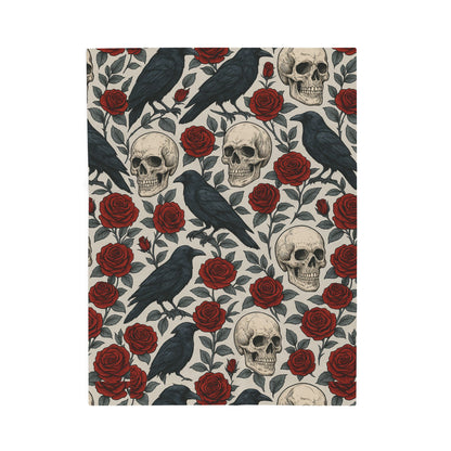Gothic skull rose fleece blanket

Alternative fashion skull and rose throw blanket