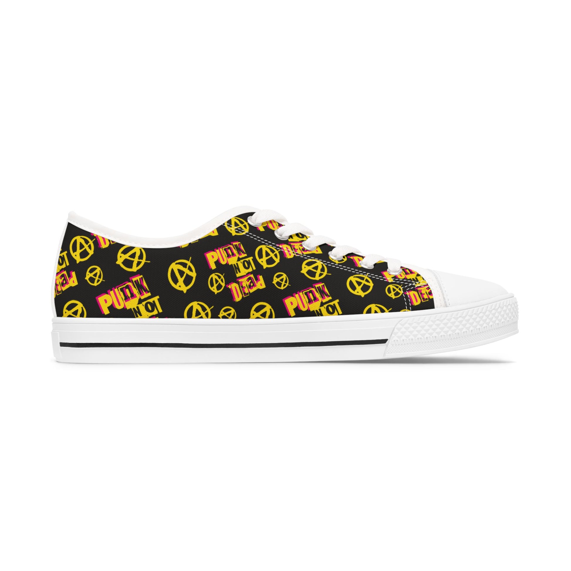 Affordable punk rock sneakers - alternative footwear featuring budget-friendly design and rebel style