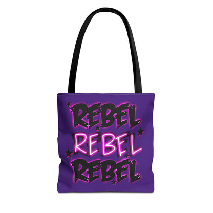 Alternative rebel tote bag - empowering fashion accessory featuring bold design and durable construction