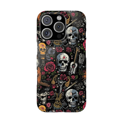 Funda para teléfono Pink Rock N Rose