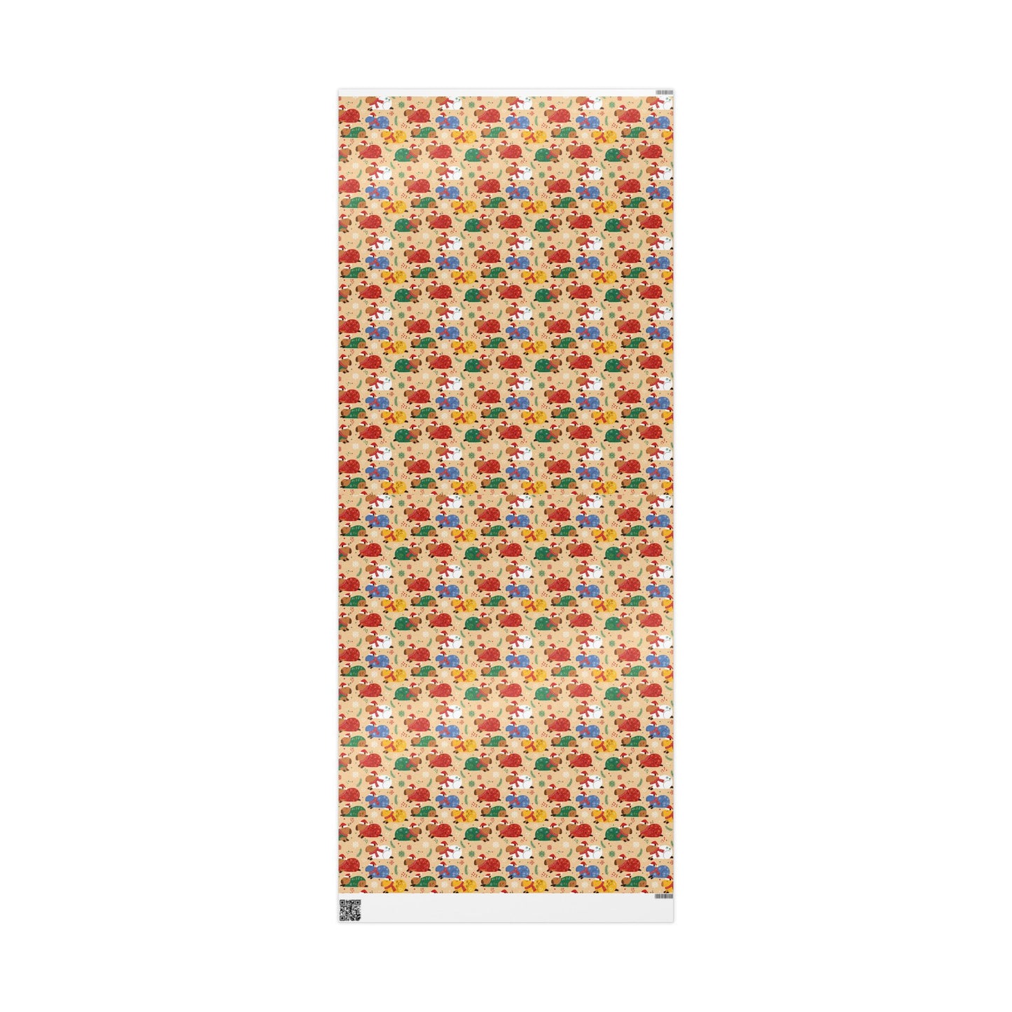 The Sleepiest Christmas Capybara Wrapping Paper — Multi-Color Holiday Animal Gift Wrap a