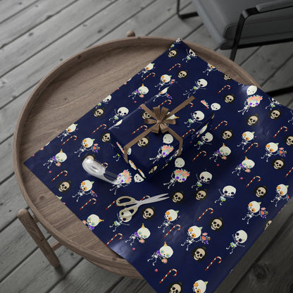 Skulls & Ghouls Christmas Wrapping Paper