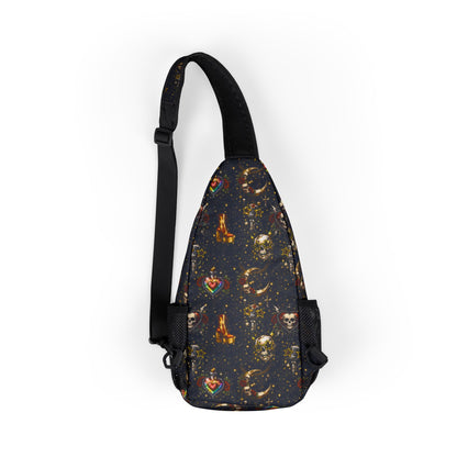 Rockstar Vibin' Crossbody Chest Bag — Music Festival Crossbody