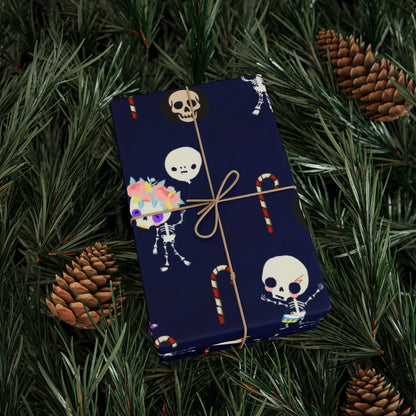 Skulls & Ghouls Christmas Wrapping Paper