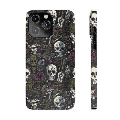 Funda para teléfono morada Rock N Rose