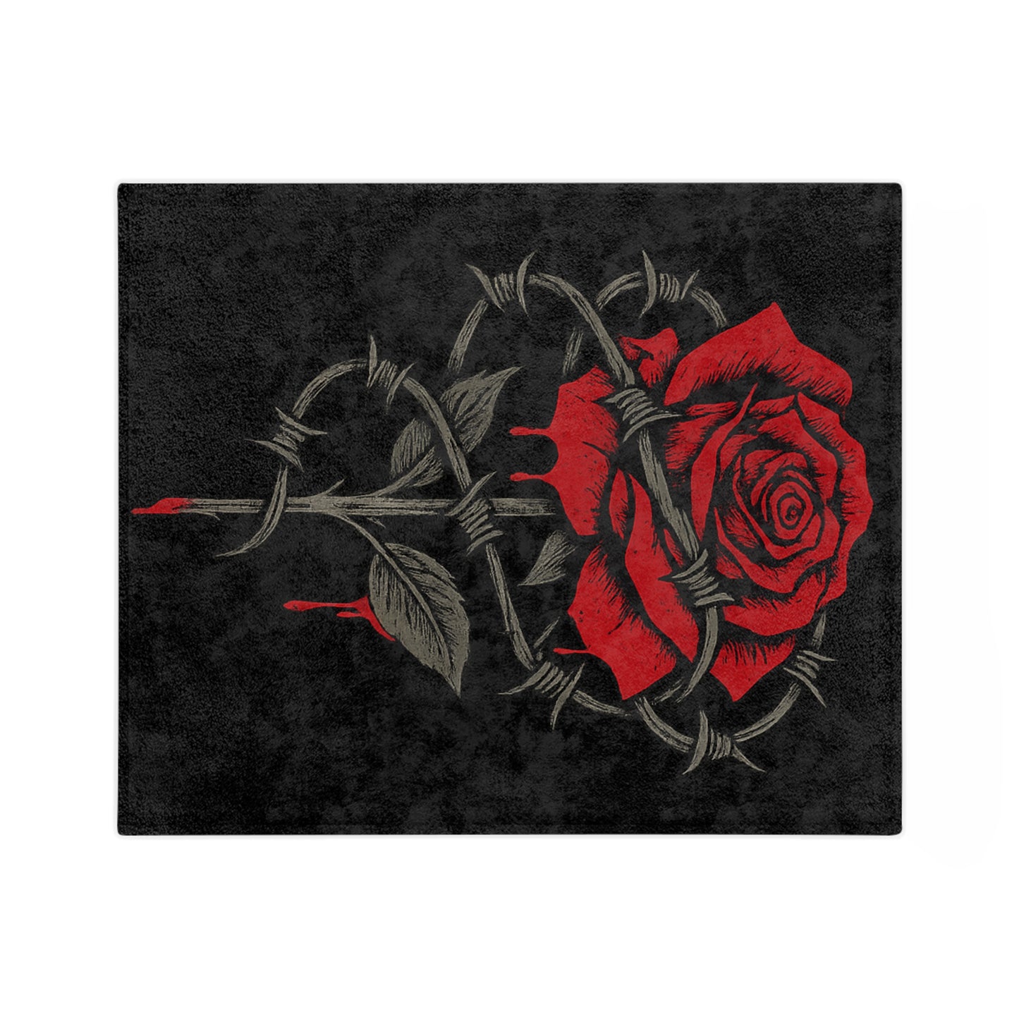 Rebel Rose Velveteen Blanket