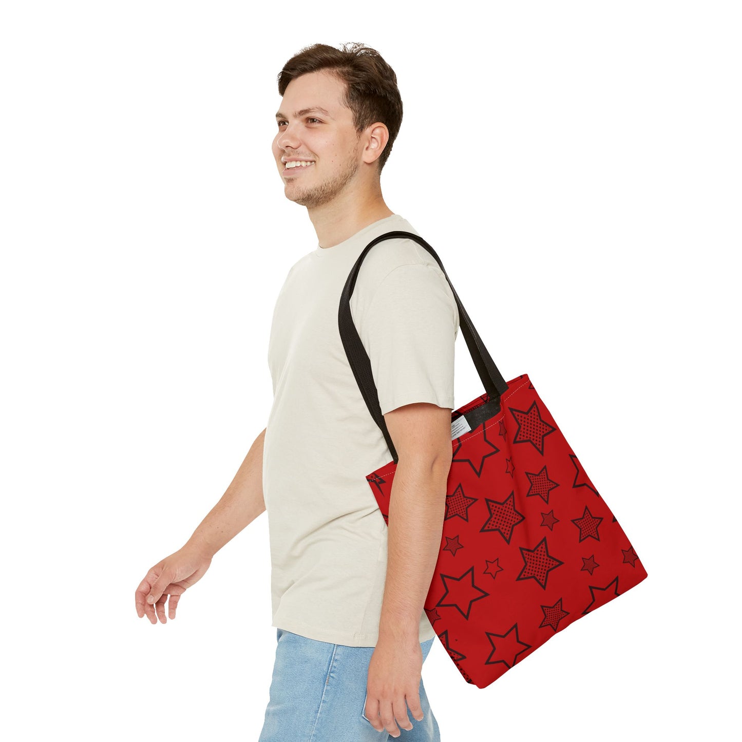 Red Stars Fun Tote Bag