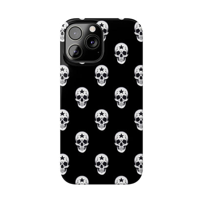 Funda para teléfono con calaveras rebeldes