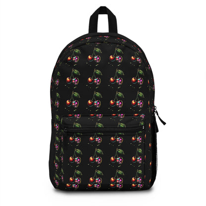 Cherry skull backpack - alternative fashion accessory featuring playful punk design and practical storage