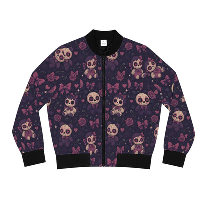 Voodoo Hex bomber jacket with gothic voodoo edge

Alternative fashion bomber jacket in black

Edgy voodoo bomber for chaos queens

