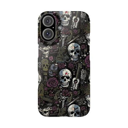 Funda para teléfono morada Rock N Rose