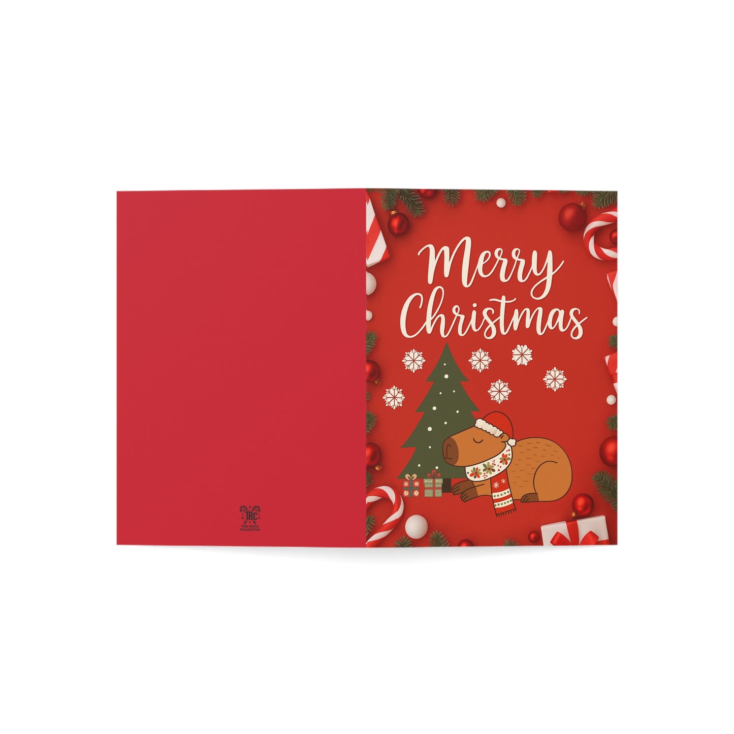 A Capybara Christmas Greeting Cards - 10 pack