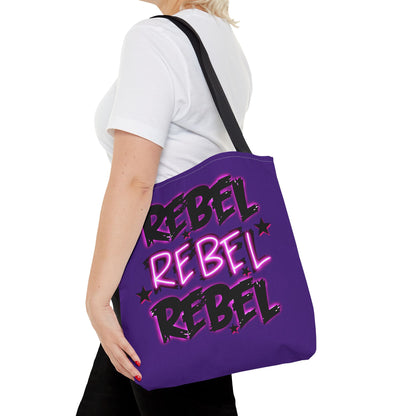 Alternative rebel tote bag - empowering fashion accessory featuring bold design and durable construction