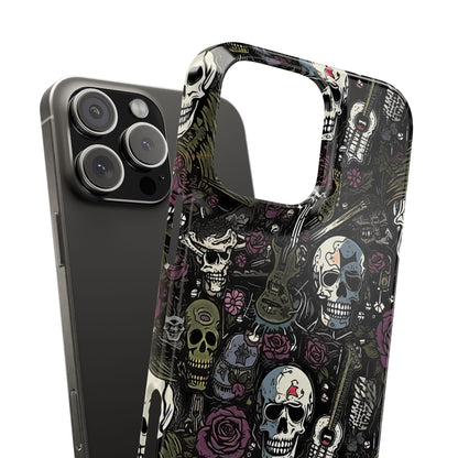 Funda para teléfono morada Rock N Rose