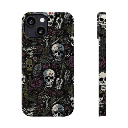 Funda para teléfono morada Rock N Rose
